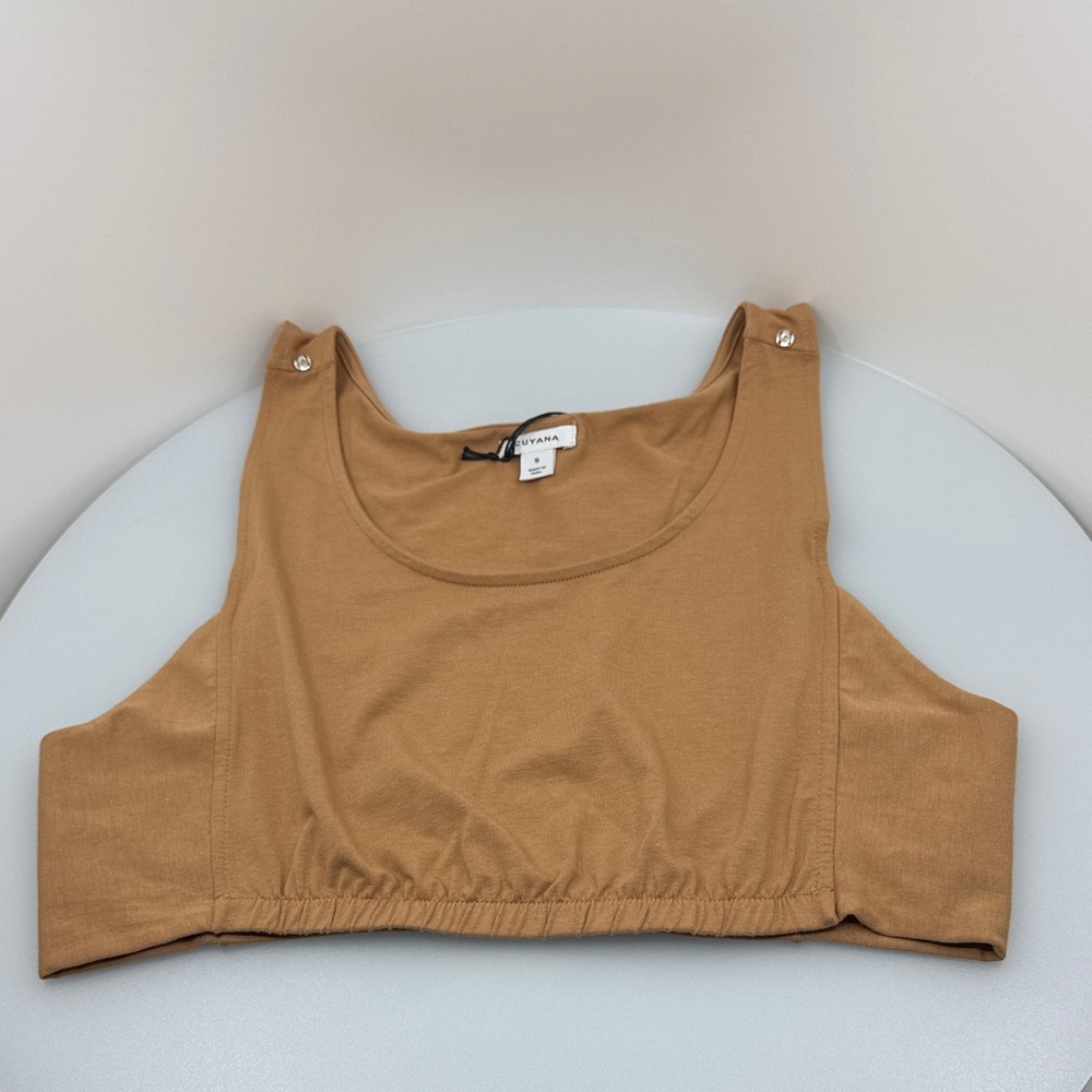 Cuyana Brown Women's Tank Top - Picture 3 of 6